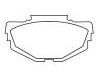 الفرامل الوسادة Brake Pad Set:GBP00106