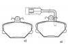 Bremsbelagsatz, Scheibenbremse Brake Pad Set:655799999