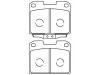 Bremsbelagsatz, Scheibenbremse Brake Pad Set:MB895303