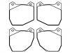 Bremsbelagsatz, Scheibenbremse Brake Pad Set:RJR698151